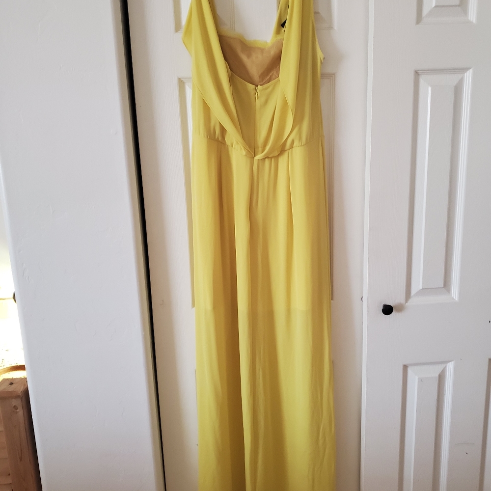 Yellow formal dress